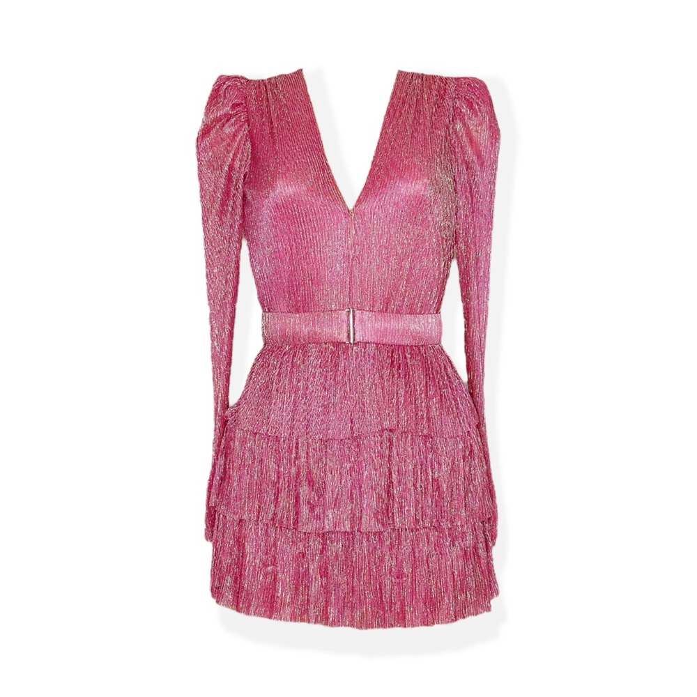 SABINA MUSAYEV Carry Mini Dress, Hot Pink, XS